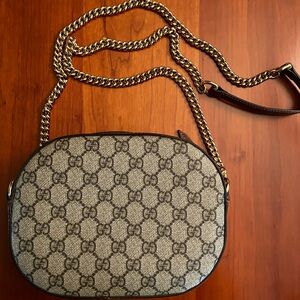 Gucci Beige and Brown Crossbody Bag